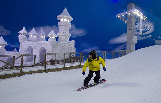 Snowboard é uma das atrações