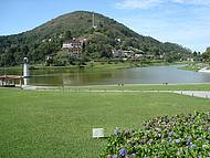 Lago no Formato do Brasil