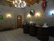 Sala de degustação de vinhos, suco e espumantes