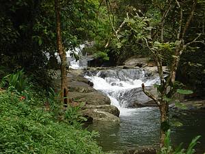 Recantos: Banho de cachoeira tambm fazem parte do roteiro<br>