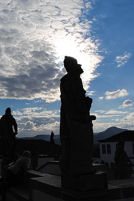 Fim de tarde na Baslica de Bom Jesus de Matosinhos - Congonhas(MG)