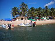 Passeio de barco na praia do Gunga