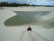 Lagoas naturais em dunas de barrinha. Maravilhoso o visual !