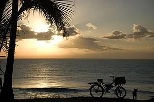 Praia do Farol: Cenrio buclico ao amanhecer<br>