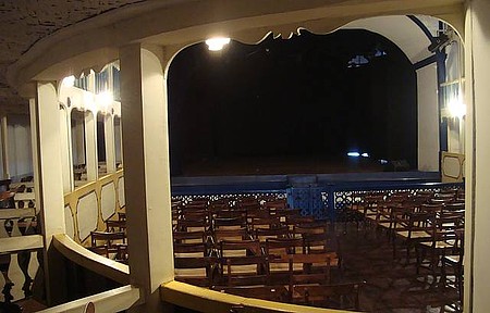 Um dos ângulos do teatro. 