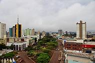 Vista panormica da regio central de Cascavel, PR