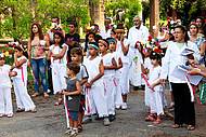 Festa da padroeira envolve nativos de todas as idades