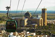 Do alto do telefrico, vista perfaita do Santurio