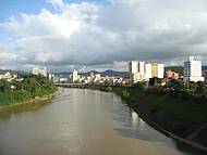 Blumenau vista da Antiga Ponte de Ferro