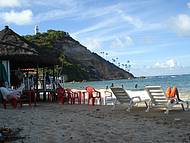 Morro do Farol visto da Primeira Praia, Morro de So Paulo/BA