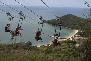 Parque Unipraias: ZipRider leva  praia de Laranjeiras!<br>