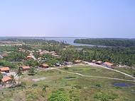 Vista do alto do Farol Preguias