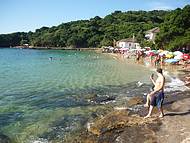 Simplesmente maravilhosa, praia de guas cristalinas e calmas