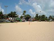 Vista da avenida Almirante Tamander a partir da areia