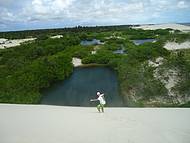 Lagoas naturais em dunas de barrinha. Cada visual paradizíaco lindo !