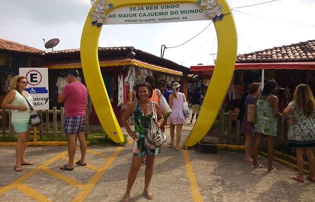 Feira em frente ao maior Cajueiro do Mundo