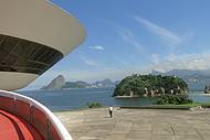 Visual do Rio de Janeiro, visto do MAC.