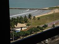 Praia de Camburi, vista da janela do hotel.